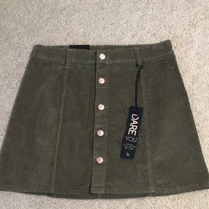 Celebrity+Pink Corduroy Skirt